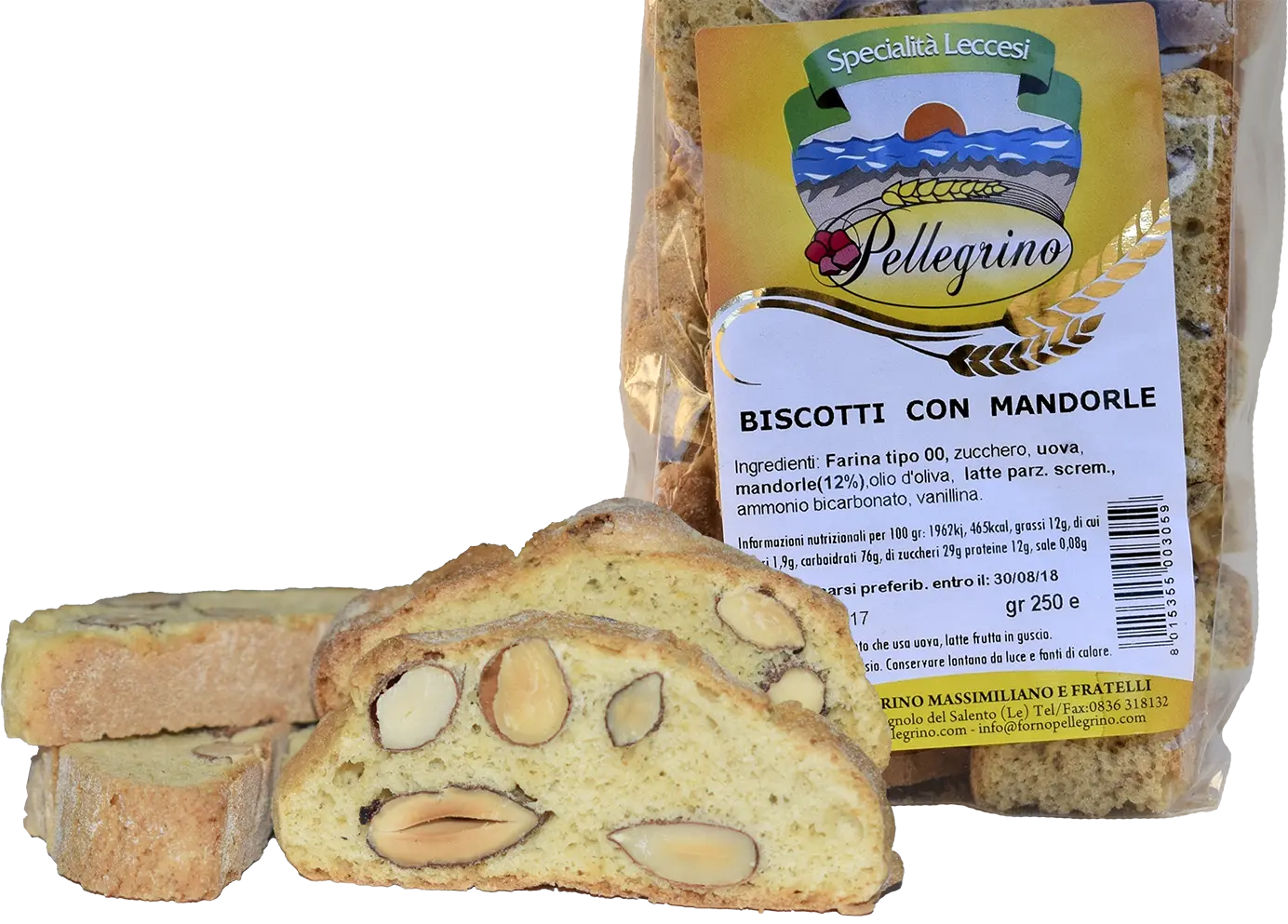 BISCOTTI CON MANDORLE gr 250